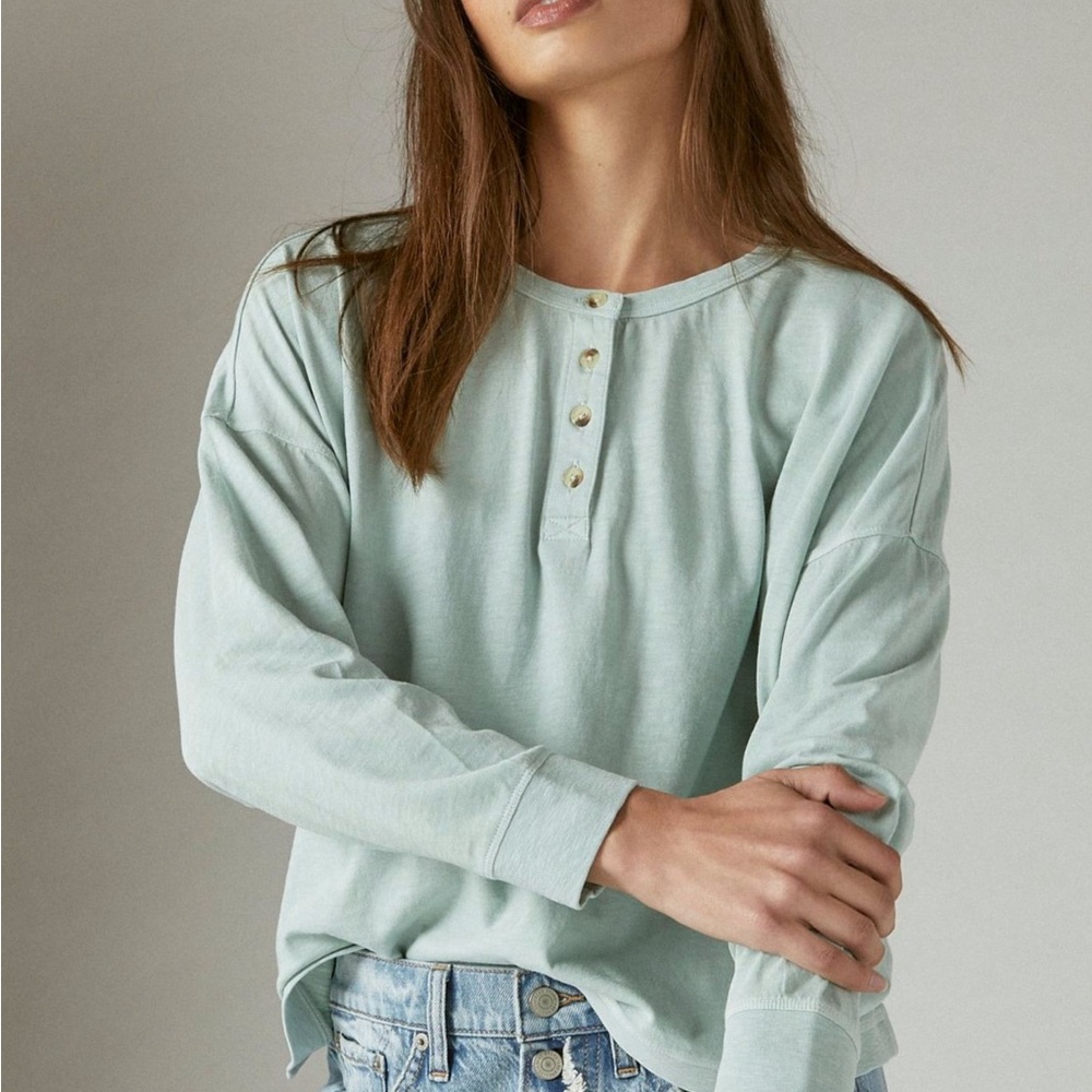NWT Lucky Brand Boyfriend Henley